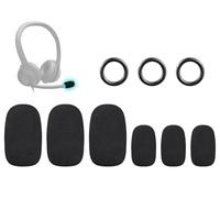 SOULWIT Microphones Pop Filter pour Logitech H390/G432/G733, G/H/G Pro/Zone Séries, Protecteur Microphone Mousse Couvre Pare-Brise - 3 Petite + 3 Grande