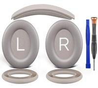 SOULWIT Mousse Coussin + Bandeau + Silicone Coussinet Couverture Protecteur, Kit de Remplacement pour Bose QuietComfort 45 (QC45) / QuietComfort SE (QC SE) / New Quiet Comfort Circum-aural Casque