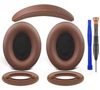SOULWIT Mousse Coussin Coussinets + Bandeau de Rechange + Silicone Coussinet Couverture Protecteur, Kit de Remplacement pour Bose QuietComfort 15 (QC15)/QuietComfort 2 (QC 2) Circum-auriculaire Casque