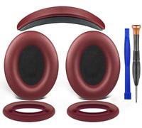 SOULWIT Mousse Coussin Coussinets + Bandeau de Rechange + Silicone Coussinet Couverture Protecteur, Kit de Remplacement pour Bose QuietComfort 15 (QC15)/QuietComfort 2 (QC 2) Circum-auriculaire Casque