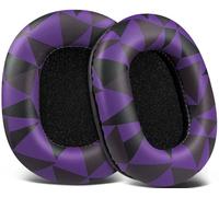 SOULWIT Mousse Coussin Coussinets pour Audio Technica ATH M50X M50XBT M50RD M40X M30X M20X MSR7 SX1 Monitor Casque Audio, en Cuir protéiné Plus Doux, en Mousse à mémoire de Forme Haute densité