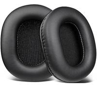 SOULWIT Mousse Coussin Coussinets pour Audio Technica ATH M50X M50XBT M50RD M40X M30X M20X MSR7 SX1 Monitor Casque Audio, en Cuir protéiné Plus Doux, en Mousse à mémoire de Forme Haute densité