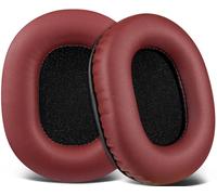 SOULWIT Mousse Coussin Coussinets pour Audio Technica ATH M50X M50XBT M50RD M40X M30X M20X MSR7 SX1 Monitor Casque Audio, en Cuir protéiné Plus Doux, en Mousse à mémoire de Forme Haute densité