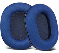 SOULWIT Mousse Coussin Coussinets pour Audio Technica ATH M50X M50XBT M50RD M40X M30X M20X MSR7 SX1 Monitor Casque Audio, Coussinets avec Un Tissu Maille Durable, Mousse à Haute Densité