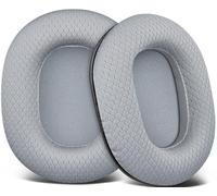 SOULWIT Mousse Coussin Coussinets pour Audio Technica ATH M50X M50XBT M50RD M40X M30X M20X MSR7 SX1 Monitor Casque Audio, Coussinets avec Un Tissu Maille Durable, Mousse à Haute Densité