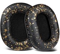 SOULWIT Mousse Coussin Coussinets pour Audio Technica ATH M50X M50XBT M50RD M40X M30X M20X MSR7 SX1 Monitor Casque Audio, en Cuir protéiné Plus Doux, en Mousse à mémoire de Forme Haute densité