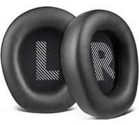 SOULWIT Mousse Coussin Coussinets pour JBL Quantum 100/100X/100P/100M2 (Q100/Q100X/Q100P/Q100M2), Quantum 350 (Q350) écouteurs, Coussinets d'oreille avec Cuir protéique