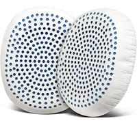 SOULWIT Mousse Coussin Coussinets pour Skullcandy Riff, Riff2 Casque Supra-auriculaire Filaire/sans Fil, Coussinets d'oreille avec Cuir Plus Doux, Mousse d'isolation phonique