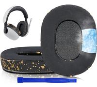 SOULWIT Mousse Coussin Coussinets pour Sony Inzone H7 (WH-G700) / H9 (WH-G900N) de Jeu sans Fil Le Casque, avec Mousse d’Isolation Phonique en Tissu de Soie Glacée