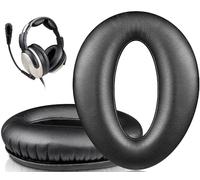 SOULWIT Professionnels Mousse Coussin Coussinets pour Lightspeed Zulu, Zulu2, Zulu3, Zulu PFX, Casque d’Aviation Sierra, Coussinets d’Oreille en Cuir protéiné Plus Doux, Mousse d’Isolation Phonique