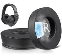 SOULWIT Rafraîchissants Coussinets pour Pioneer DJ HDJ-(X5/X7/X10) - Noir