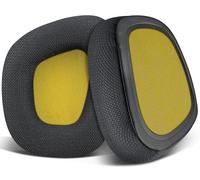 SOULWIT Tissu en Maille Mousse Coussin Coussinets pour Corsair Void/Void v2/Void Pro/Void Elite/Surround Wired & Wireless RGB RGB USB Gaming Casques, Coussinets avec Mousse Isolante Contre Le Bruit