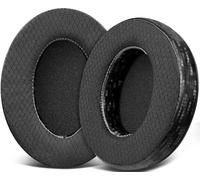 SOULWIT Tissu Maille Mousse Coussin Coussinets pour HyperX Cloud 1/2/3/Pro/Core/Flight/Flight S/Stinger/Stinger S, CloudX Stinger/Stinger Core/Flight Casque