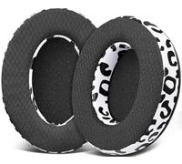SOULWIT Tissu Maille Mousse Coussin Coussinets pour HyperX Cloud 1/2/3/Pro/Core/Flight/Flight S/Stinger/Stinger S, CloudX Stinger/Stinger Core/Flight Casque
