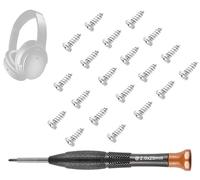 SOULWIT Vis de Remplacement pour Bandeau pour Bose QuietComfort 35/QC35/QC35 II/QC45/QC25/QC3/AE2/OE1/Soundlink Série/SoundTure Série, Vis de Headband pour Casque 20 Pièces, Installation DIY Facile