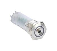 Sound and Light Metal Buzzer 12V 24V 220V 16mm 19mm 22mm Metal Buzzer 70 Decibel Metal Indicator Light with Buzzer NWPNLXEA(16mm,RED LED_24V)