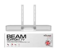 Sound Bass Beam TV Fixation de Montage, Blanc, Compatible avec génération 1 & 2 Sonos Beam, Comprend Un kit de matériel de Montage pour Suspendre Votre Barre de Son conçue au Royaume-Uni par Soundbass