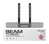Sound bass Beam TV Fixation de Montage, Noir, Compatible avec génération 1 & 2 Sonos Beam, Comprend Un kit de matériel de Montage pour Suspendre Votre Barre de Son conçue au Royaume-Uni par Soundbass