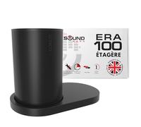Sound bass ERA100 Support Mural pour étagère, Noir, Simple (1 pièce) Compatible avec Haut-Parleur Sonos Era 100, Support, Gestion des câbles, matériel de Montage
