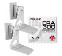 Sound bass ERA300 Support Mural, Inclinable et Pivotant, Blanc, Double (2 pièces), Compatible avec Sonos Era 300, Installation Facile, Kit de Fixation Inclus, Double, Paire