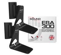 Sound bass ERA300 Support Mural, Inclinable et Pivotant, Noir, Double (2 pièces), Compatible avec Sonos Era 300, Installation Facile, Kit de Fixation Inclus, Double, Paire