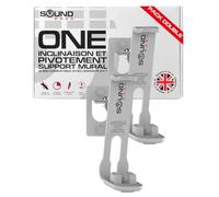 Sound bass One, One Gen 2, One SL, Play:1 Support Mural - Pack Double - Blanc - Compatible avec Sonos One, One Gen 2, ONESL & Play:1, Conçu au Royaume-Uni