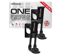 Sound bass One, One Gen 2, One SL, Play:1 Support Mural - Pack Double - Noir - Compatible avec Sonos One, One Gen 2, ONESL & Play:1, Conçu au Royaume-Uni