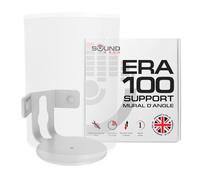 Sound bass Support Mural d’Angle Era 100 - Profil Bas, Blanc, Simple (1 pc), Kit de Montage Complet Inclus, Compatible avec Sonos ERA100 & Era 100 SL Enceinte