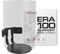 Sound bass Support Mural d’Angle Era 100 - Profil Bas, Noir, Simple (1 pc), Kit de Montage Complet Inclus, Compatible avec Sonos ERA100 & Era 100 SL Enceinte