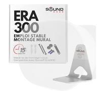 Sound Bass Support Mural ERA300, Profil Bas, Blanc, Simple (1 Pièce) | Compatible avec l'Enceinte Sonos ERA 300, Complet avec Tout le Matériel de Fixation