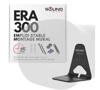 Sound Bass Support Mural ERA300, Profil Bas, Noir, Simple (1 Pièce) | Compatible avec l'Enceinte Sonos ERA 300, Complet avec Tout le Matériel de Fixation