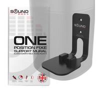 Sound Bass Support Mural ONE, GEN 2, ONE SL & Play:1, Noir, Simple | Compatible avec les Enceintes Sonos ONE, ONE Gen 2, ONE SL & PLAY:1, Position Fixe, Simple (1 Pièce), Conçu au Royaume-Uni