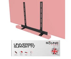 Sound Bass Support sous TV pour Barres de Son Bose, Invisible Fixé, Noir | Compatible Bose Smart Soundbar 300 500 550 600 700 900, Lifestyle Ultra, TV Speaker, Montage facile de votre barre de son