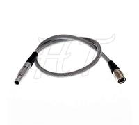 Sound Devices 688 722 Zaxcom Zoom F8 Hirose Câble d'alimentation tressé 4 broches pour Redrock Micro Powerpack 3 broches