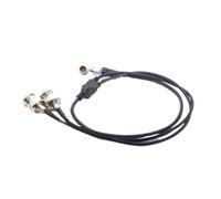 Sound Devices XL-LB2 0B Coude 5 Broches vers Double Câble D'entrée Et De Sortie BNC Time Code, Câble De Code Temporel 2 en 1(Straight 5pin,60cm)