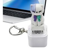 Sound Fidget Toy - Mini Keyboard Keychain Clicker, USB Rechargeable Animal Noise Maker with Compact Pocket Size Build, Calming Sensory Play Tool, Ideal for Boys Girls Workplace Commute