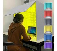 Sound Isolation Room for Home Studio, Microphone Foam Booth Cube, Portable Vocal Booth for Recording, Desktop Soundproof Cover, for Recording Podcasts Singing Gaming