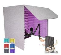 Sound Isolation Room for Home Studio, Microphone Isolation Booth Box, Portable Sound Recording Shield Box, Desktop Soundproof Cover, Studio Equipment, Acoustical Treatments