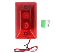 Sound Light Alarm Strobe Siren, 115 DB LED Clignotant la lumière de sécurité Alarme d'avertissement Strobe sirène pour la Maison intérieure extérieure DC12V