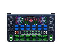 Sound Mixer, Streaming Mixer, Voice Effects Music Editing Compact Design Rechargeable Battery Lightweight Build, Audio Recording Mixers for Live, Streaming, Pc, Smartphone