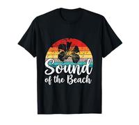 Sound of The Beach Rétro Hibiscus Surf Ocean Tropical T-Shirt