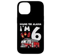 Sound The Alarm Im 6 Camion de Pompier pour 6e Anniversaire Coque pour iPhone 14