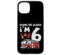 Sound The Alarm Im 6 Camion de Pompier pour 6e Anniversaire Coque pour iPhone 15 Plus