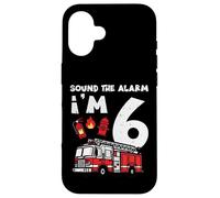 Sound The Alarm Im 6 Camion de Pompier pour 6e Anniversaire Coque pour iPhone 16