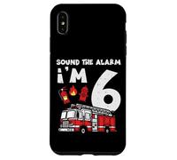 Sound The Alarm Im 6 Camion de Pompier pour 6e Anniversaire Coque pour iPhone XS Max