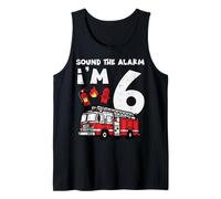 Sound The Alarm Im 6 Camion de Pompier pour 6e Anniversaire Débardeur