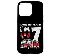 Sound The Alarm Im 7 Camion de Pompier 7ème Anniversaire pour garçons Coque pour iPhone 15 Pro Max