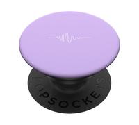Sound Wave Design Minimaliste de fréquence Audio Lilas PopSockets PopGrip Adhésif