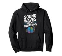 Sound Waves Are My Equations Headphones Brain Art Sweat à Capuche