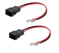 Sound Way - 2 x Câbles Adaptateur Faisceau cosse connecteurs fiche pour Haut-parleurs Enceintes Voiture Compatible avec Opel, Renault, Rover, Seat, Skoda, Volvo, Volkswagen,